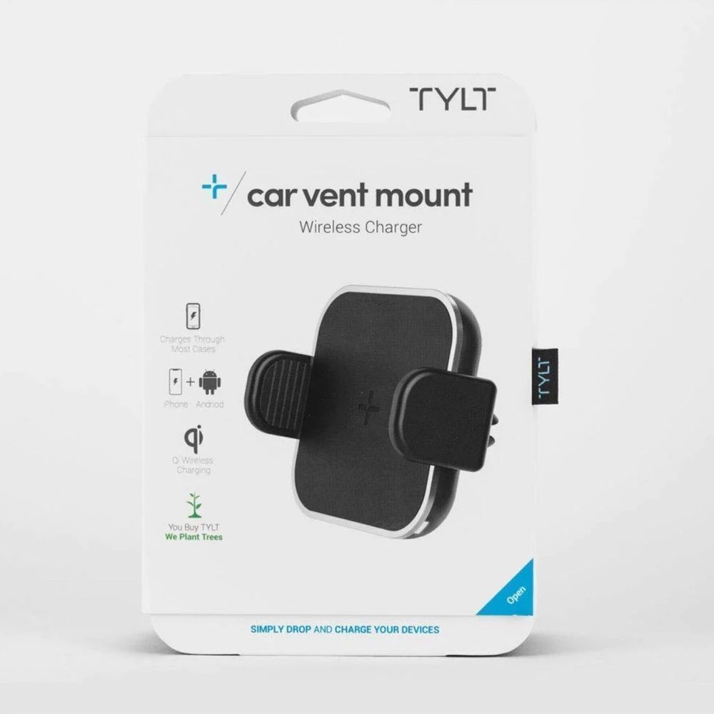 TYLT Car Vent Mount Wireless Charger - Black